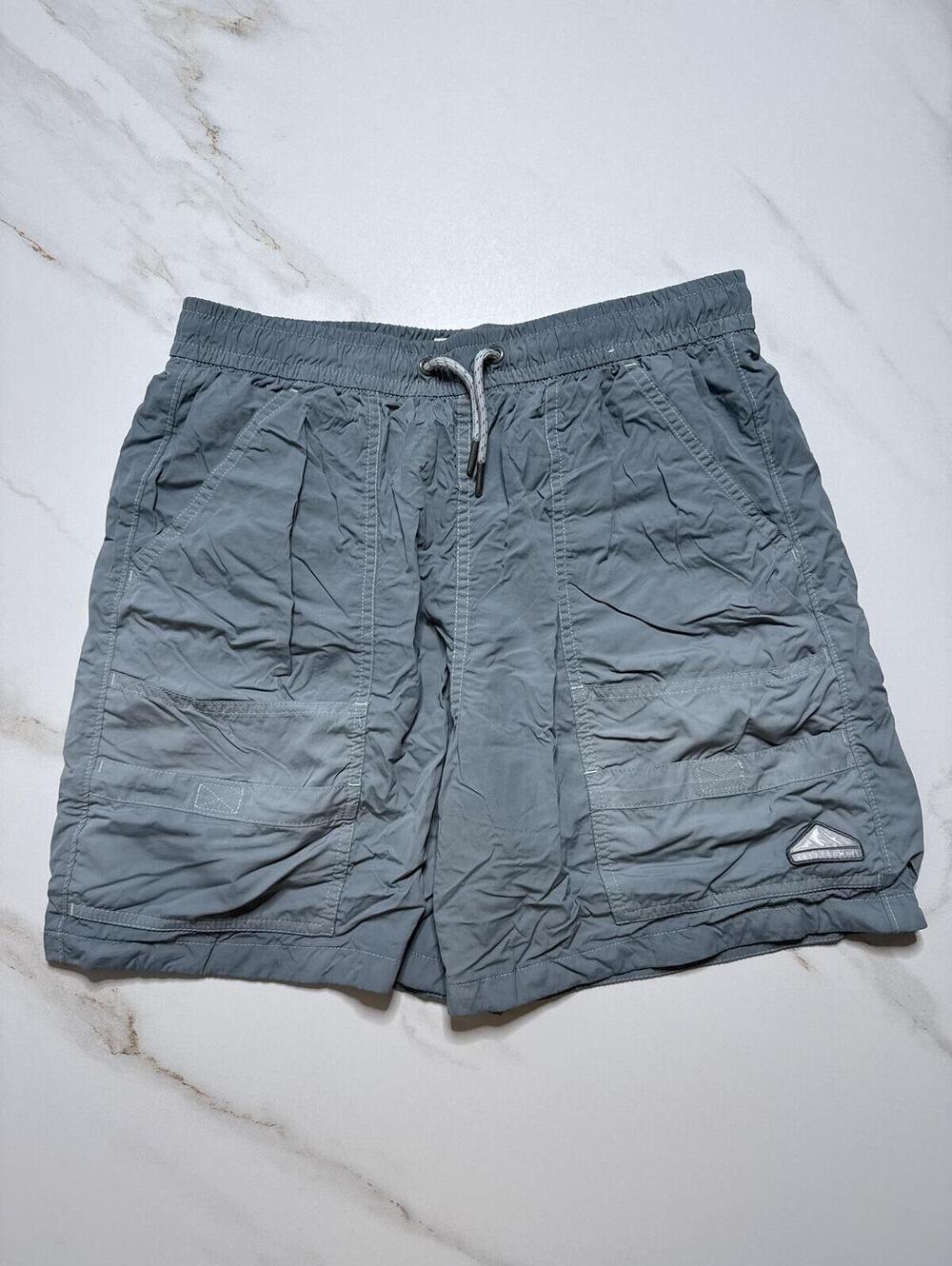 Abercrombie Kids Gray Woven Track Cargo Shorts - Boys 17/18